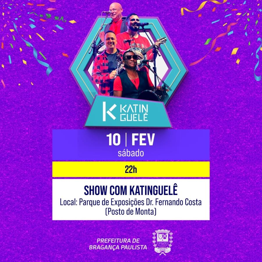 “Katinguelê” agita segundo dia do Carnaval Família 2024 de Bragança Paulista