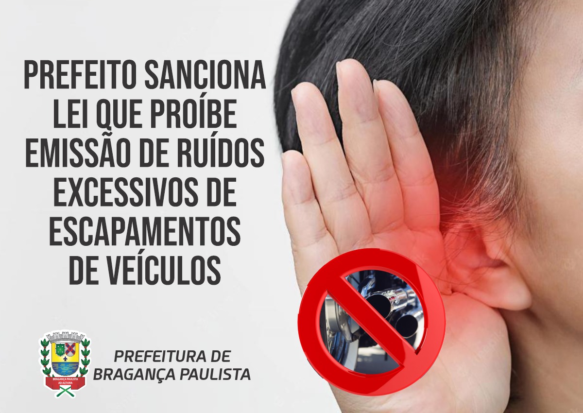 Prefeito sanciona lei que proíbe emissão de ruídos excessivos de escapamentos de veículos