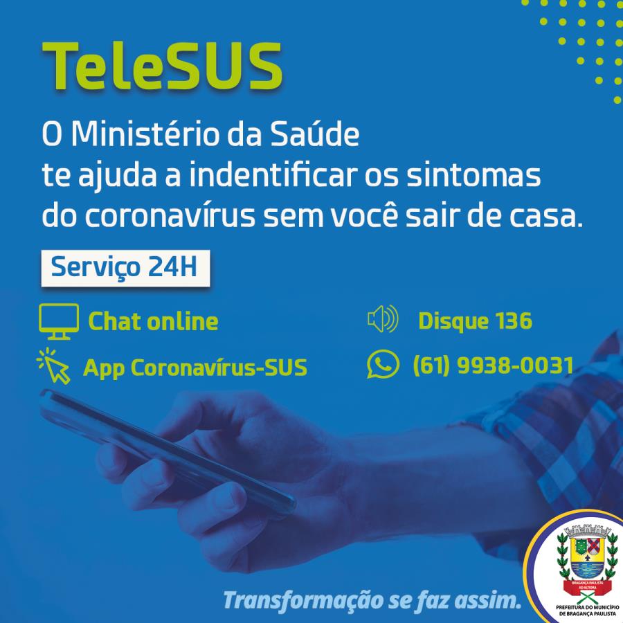Secretaria de Saúde informa sobre canais de informações sobre o Novo Coronavírus do Ministério da Saúde