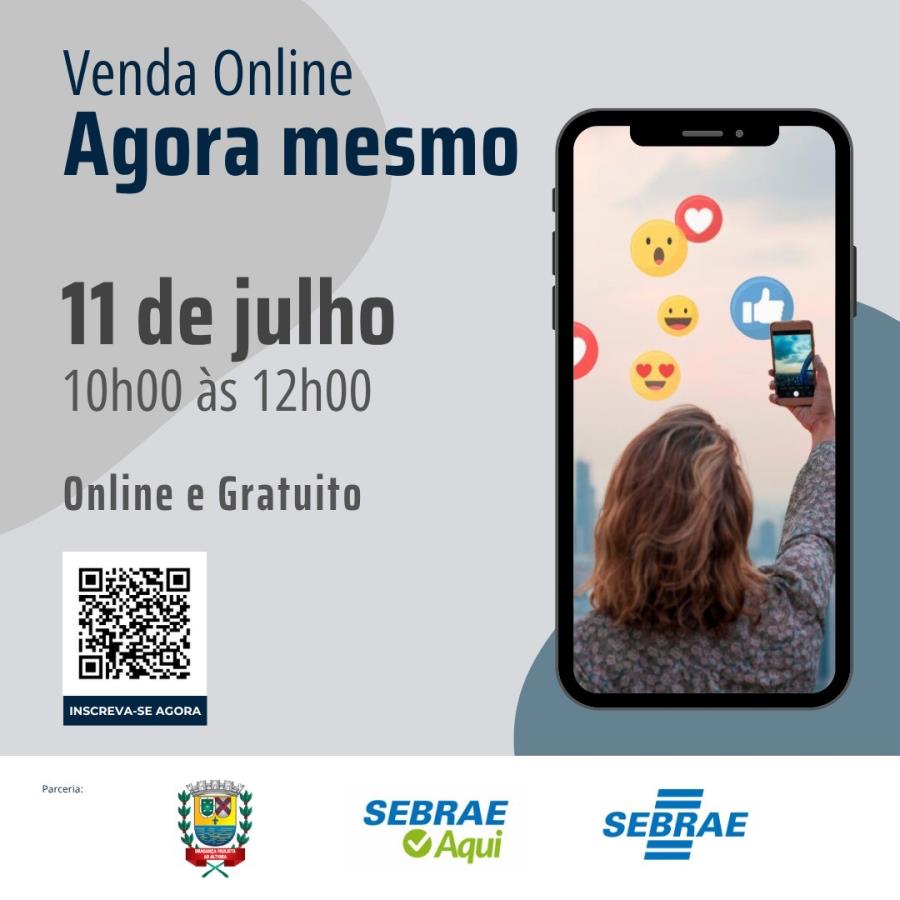 Prefeitura de Bragança Paulista promove curso gratuito sobre vendas online em parceria com o SEBRAE