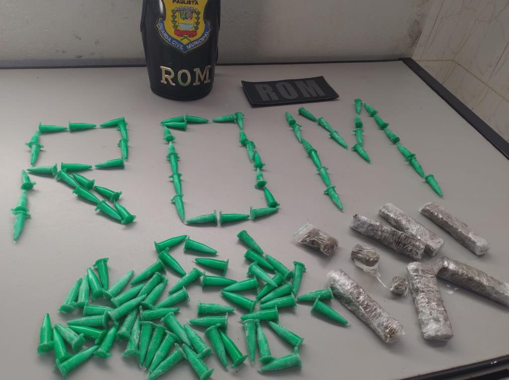 Guarda Civil Municipal prende homem por tráfico durante patrulhamento