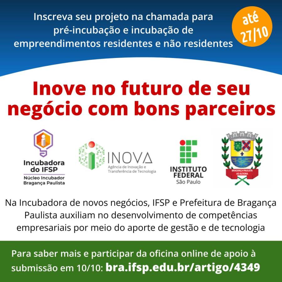 Prefeitura e IFSP realizam mais uma oficina de apoio à submissão de projetos para a Incubadora de Empresas