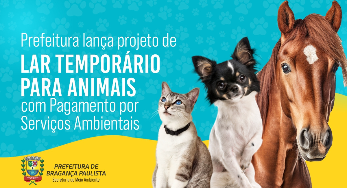 Prefeitura lança projeto de Lar Temporário para animais com Pagamento por Serviços Ambientais