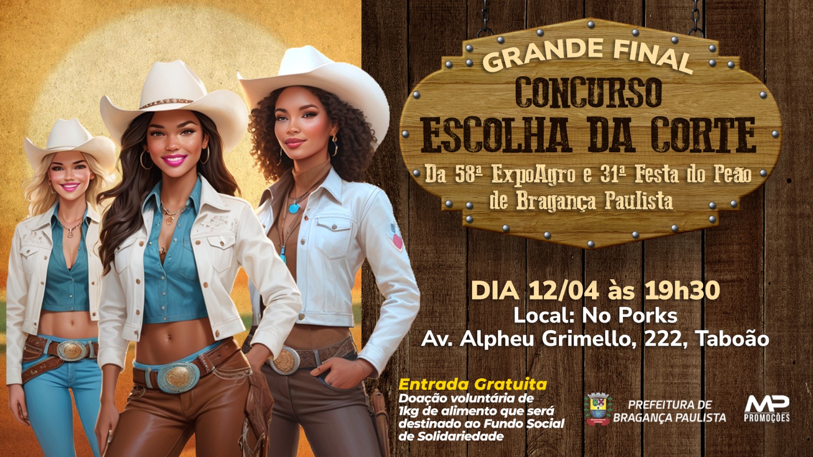 Escolha da Corte da Festa do Peão 2025 acontece neste sábado (12), em Bragança Paulist