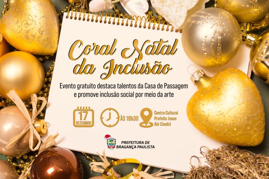 Coral Natal da Inclusão realiza apresentação no Teatro Carlos Gomes
