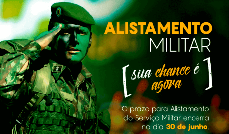 Prazo para o Alistamento Militar em 2024 termina em 30 de junho