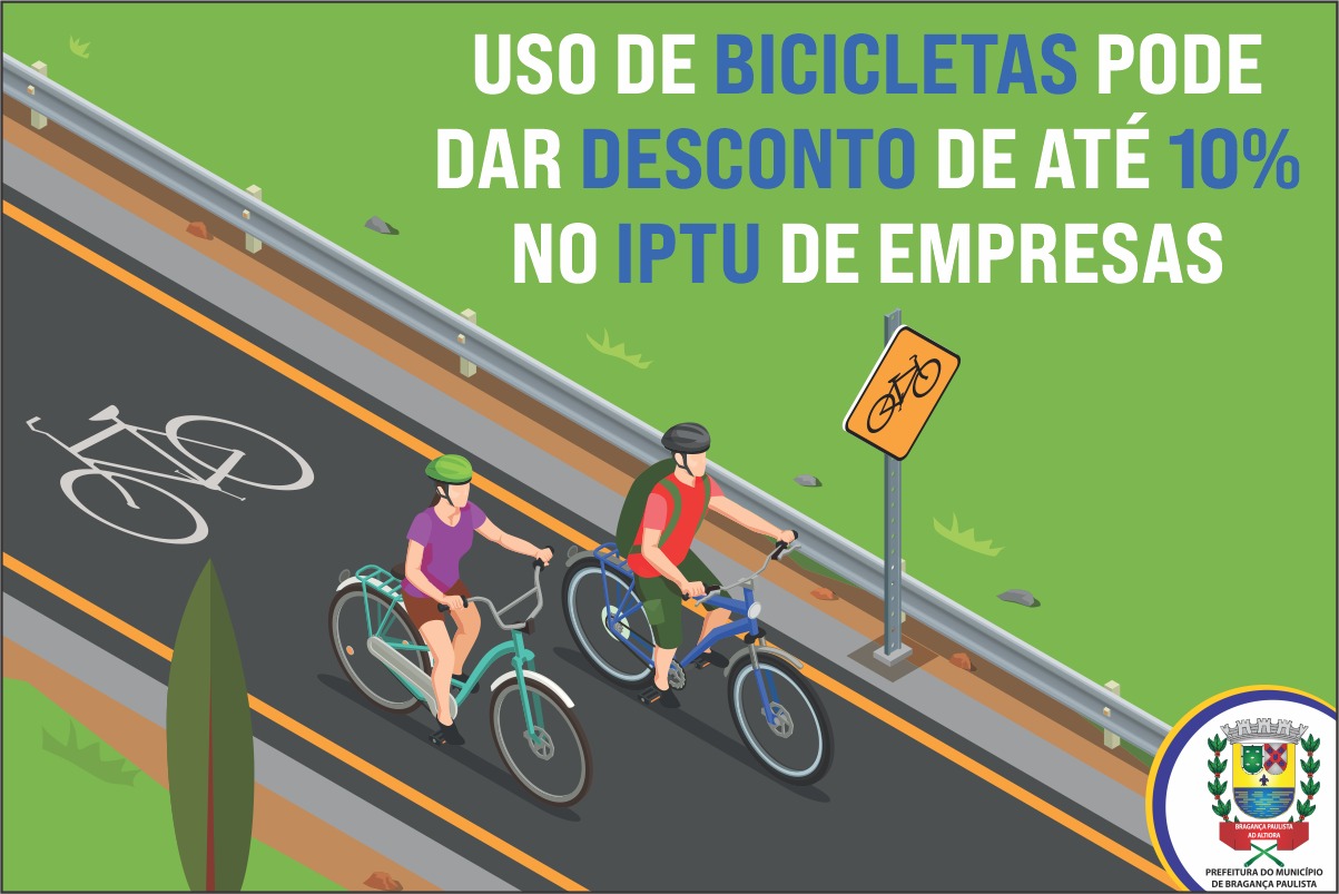 Empresas podem obter até 10% de desconto no IPTU com Programa Vou de Bicicleta   