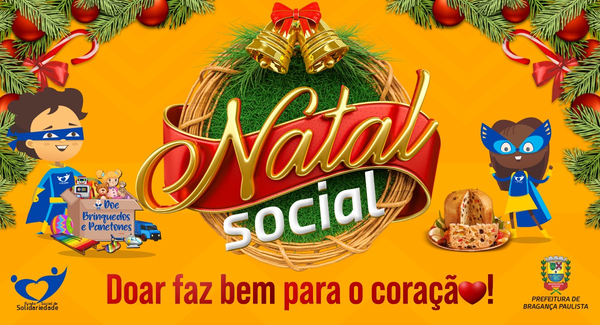Campanha Natal Social continua em Bragança Paulista para beneficiar famílias em situação de vulnerabilidade social