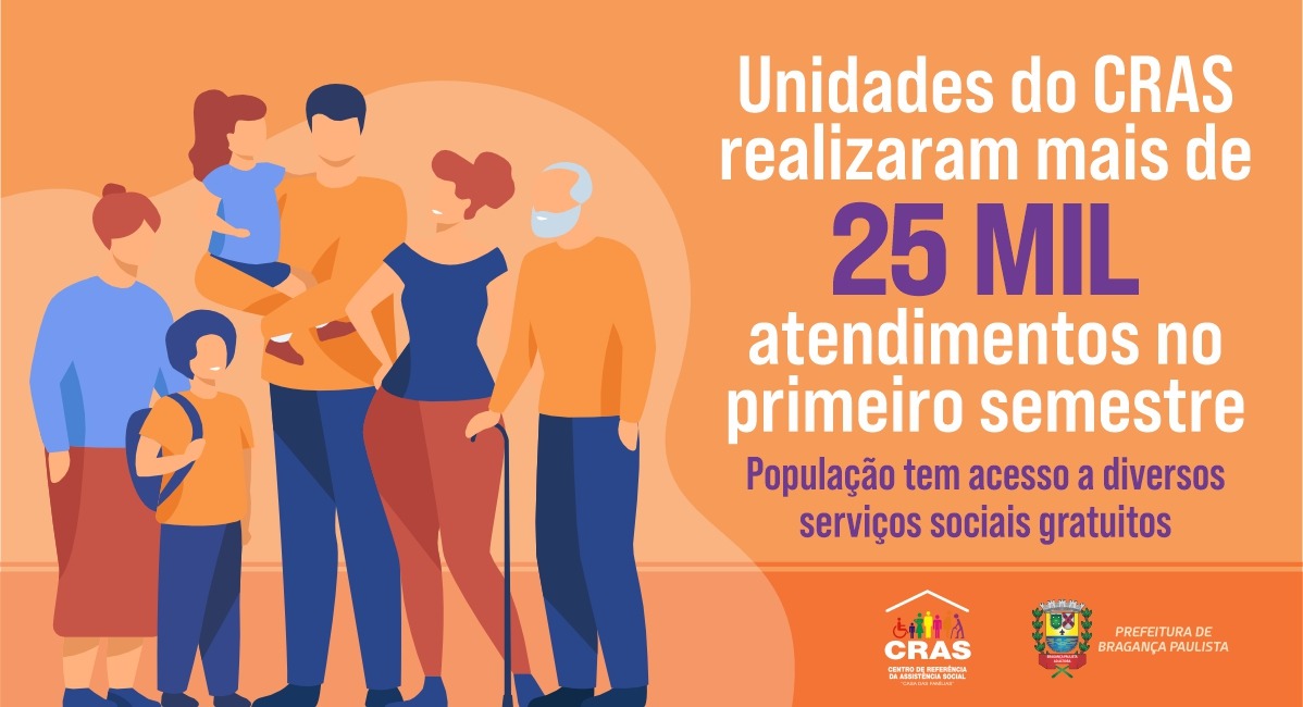 Unidades do CRAS realizaram mais de 25 mil atendimentos no primeiro semestre