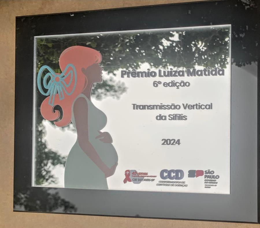 Administração recebe Prêmio do Governo do Estado de eliminação da Transmissão Vertical da Sífilis Congênita