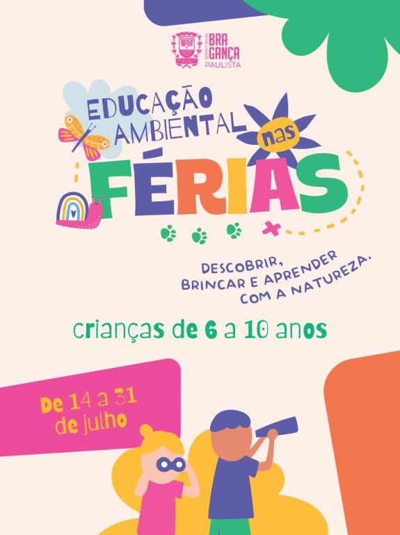‘Educação Ambiental nas Férias’ abre inscrições para programação gratuita voltada às crianças