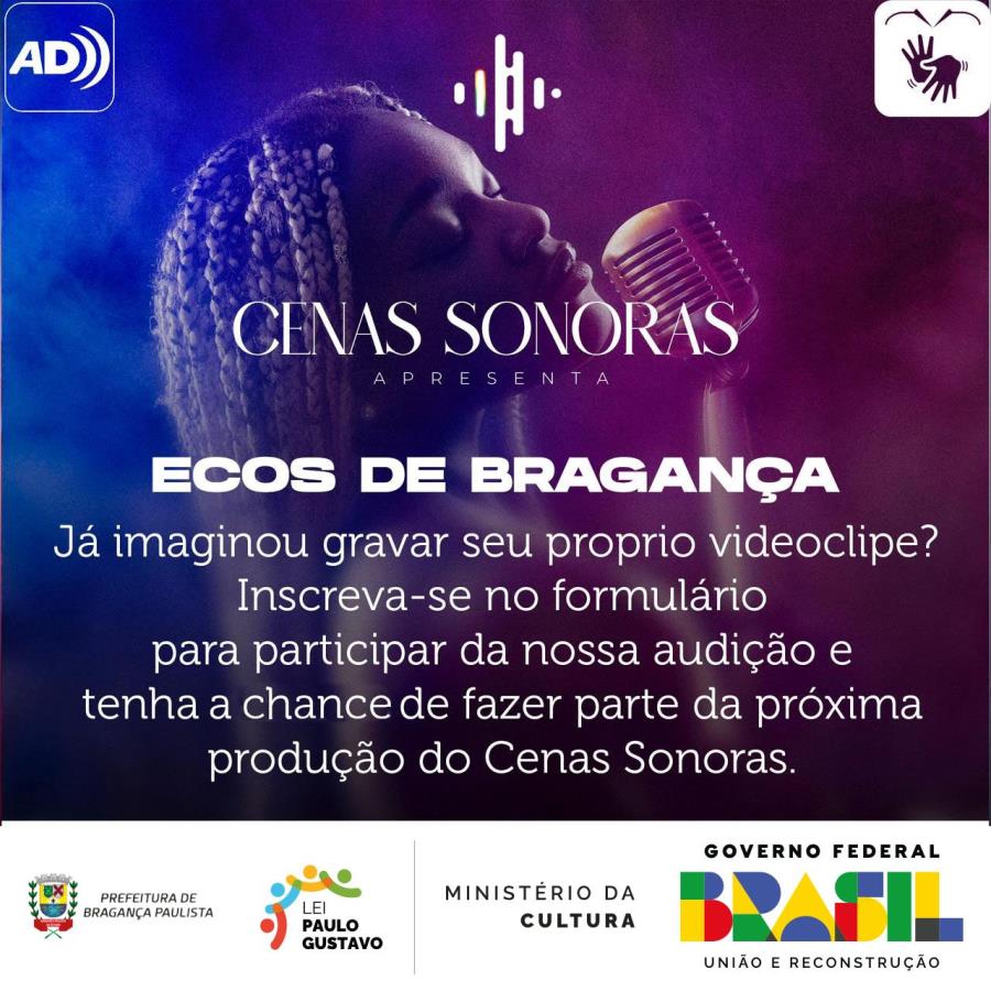 Projeto “Cenas Sonoras: Ecos de Bragança” busca talentos musicais para enriquecer a cultura local