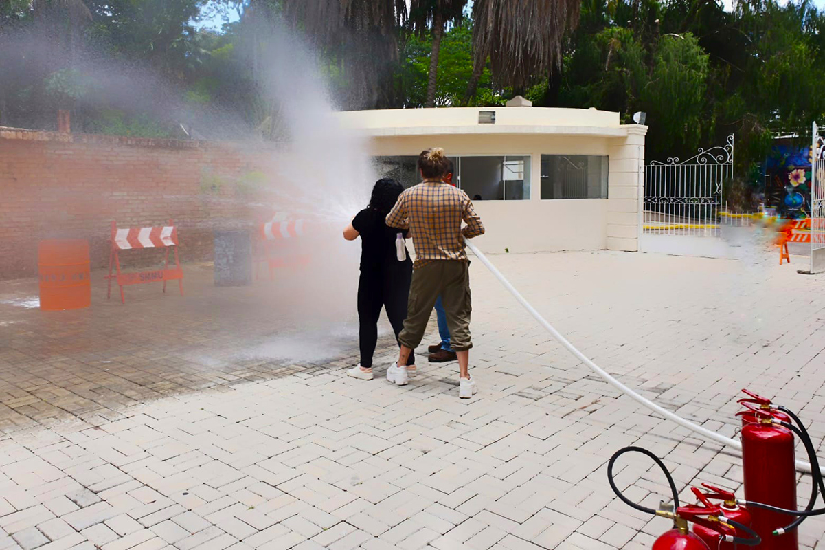 SESMT realiza treinamento de brigada de emergência