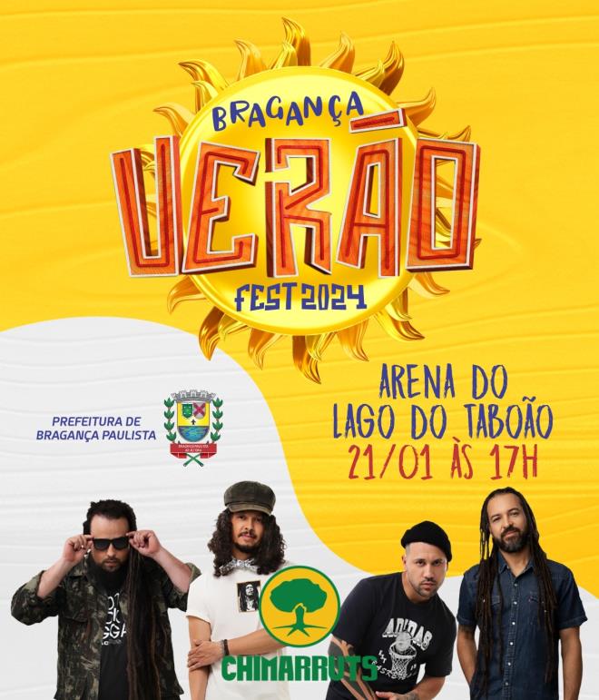 Chimarruts movimenta programação do “Bragança Verão Fest 2024” neste domingo (21/01)