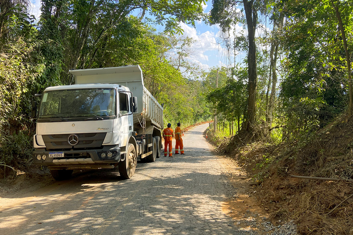 Estrada Municipal Agostinho Salaroli Sobrinho começa a ser recuperada com recursos do Governo do Estado de São Paulo