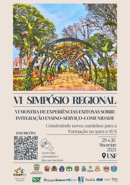 VI Simpósio Regional e VI Mostra de Experiências Exitosas sobre Integração Ensino-Serviço-Comunidade acontecerá nos dias 29 e 30 de novembro