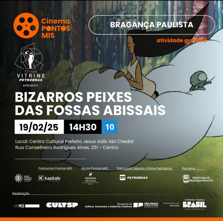 Cinema Pontos MIS convida para a exibição do Filme "Bizarros Peixes das Fossas Abissais”