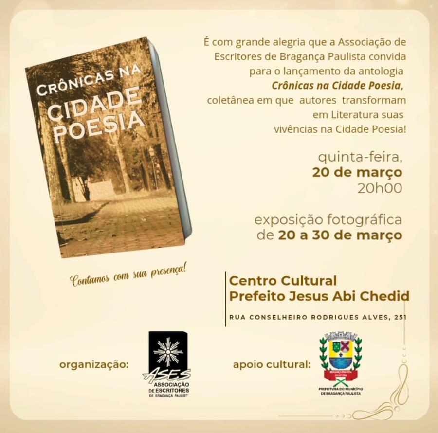 Lançamento do livro Crônicas na Cidade Poesia