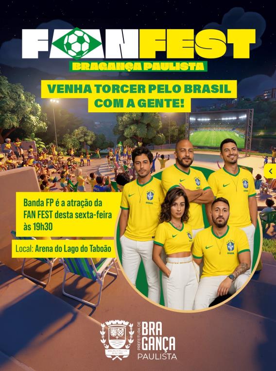 Banda FP promete colocar a torcida para cantar e dançar na Fan Fest Bragança 2026