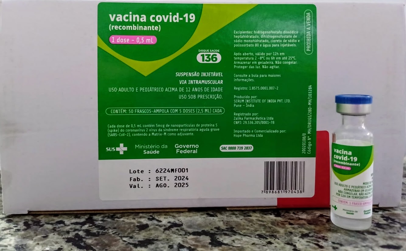 Bragança Paulista recebe Vacina recombinante  Serum/Zalika – cepa XBB contra a Covid-19