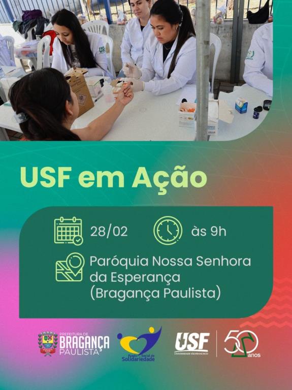 USF em Ação leva serviços gratuitos à comunidade
