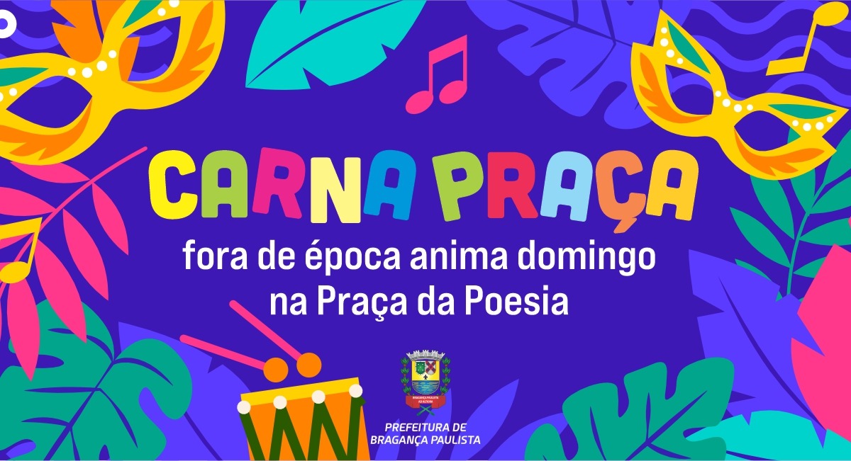 CarnaPraça fora de época anima domingo na Praça da Poesia