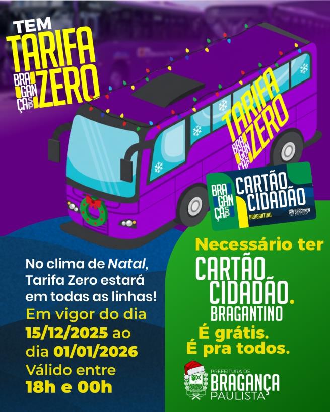 Prefeitura autoriza Tarifa Zero no transporte público para facilitar o acesso ao comércio no final de ano