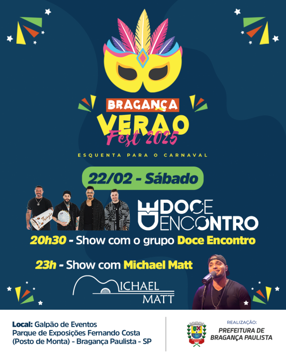 Encerramento do Bragança Verão Fest 2025 com a apresentação do cantor Michael Matt