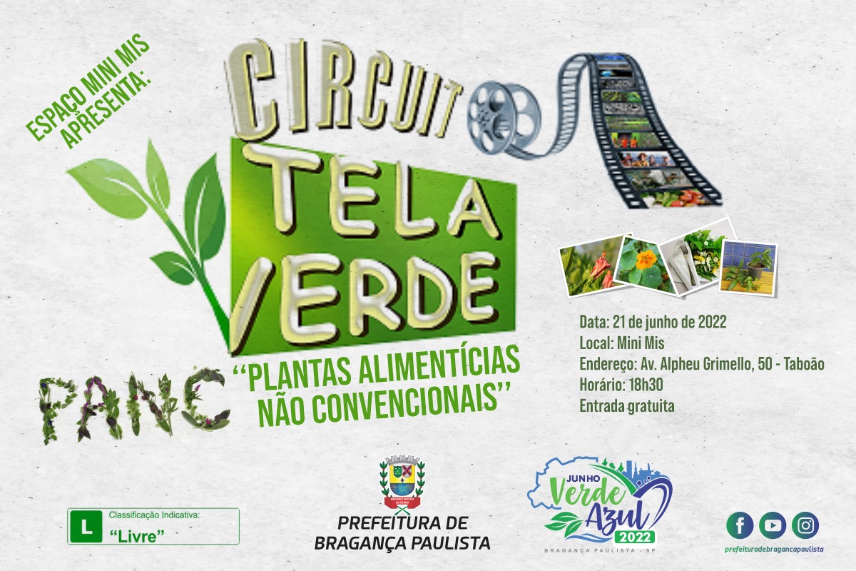 Documentário Plantas Alimentícias não Convencionais (PANC) será exibido nesta terça-feira (21/06) no Mini Mis
