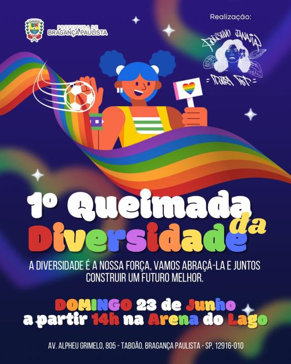 Bragança Paulista realiza a 1ª Queimada da Diversidade neste domingo (23/06)