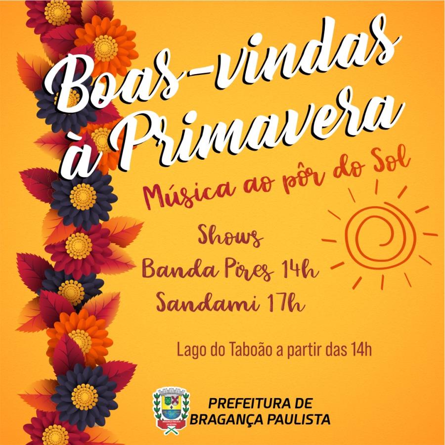 Chegada da primavera será celebrada com shows musicais e atividades esportivas no Lago do Taboão