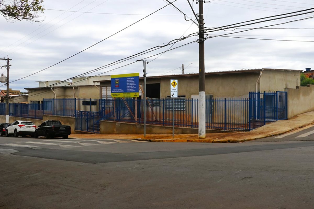 Obras de construção da nova creche do Jardim Recreio estão em fase de acabamento