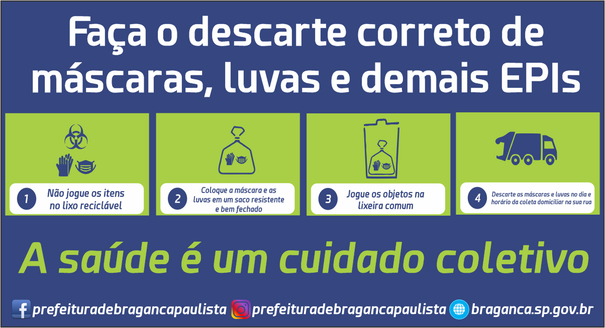 Prefeitura orienta sobre descarte correto de lixo durante a pandemia