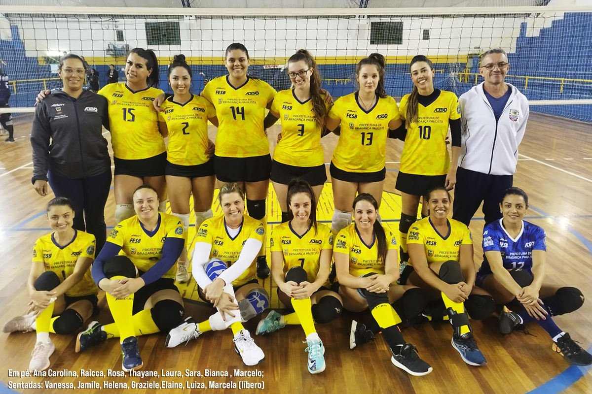 Equipe feminina de Vôlei de Bragança Paulista vence e se