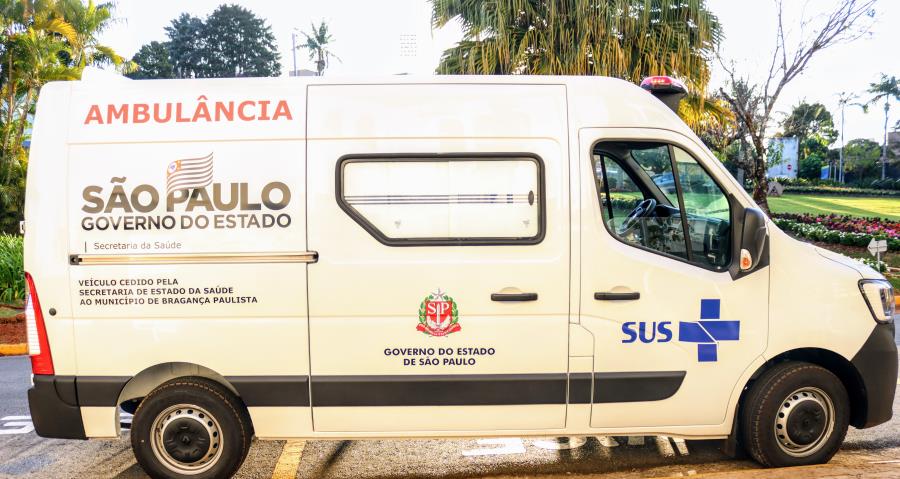 Bragança Paulista recebe ambulância 0km do Governo do Estado de São Paulo