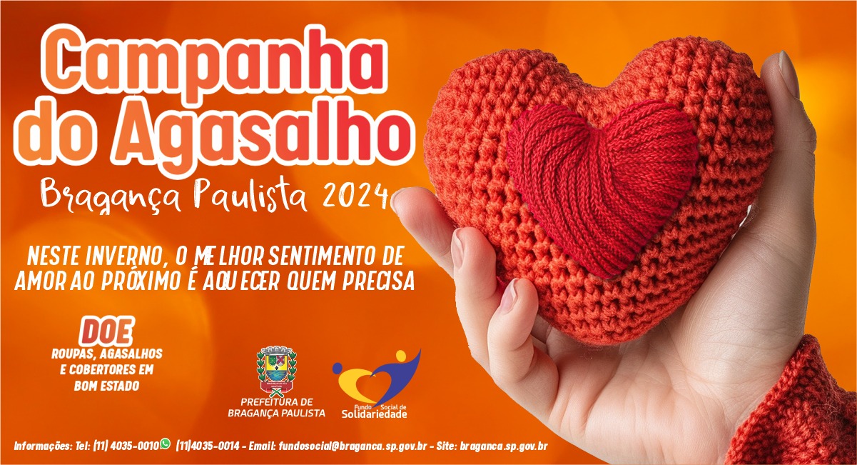 Espalhe solidariedade: doe para a Campanha do Agasalho 2024 e ajude a aquecer quem mais precisa