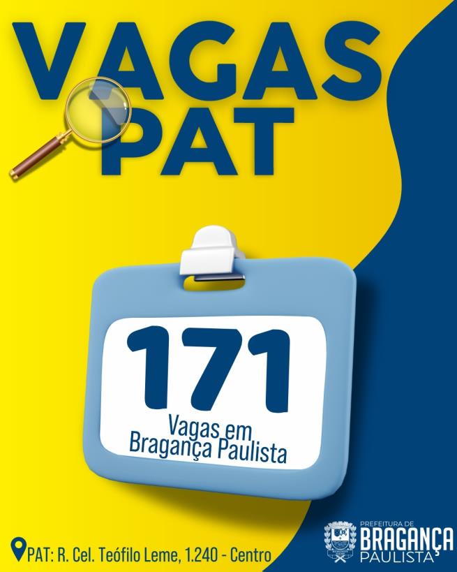 Posto de Atendimento ao Trabalhador tem 171 vagas disponíveis nesta semana