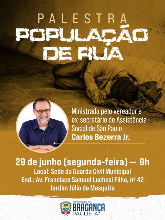 SEMADS promove palestra sobre população em situação de rua