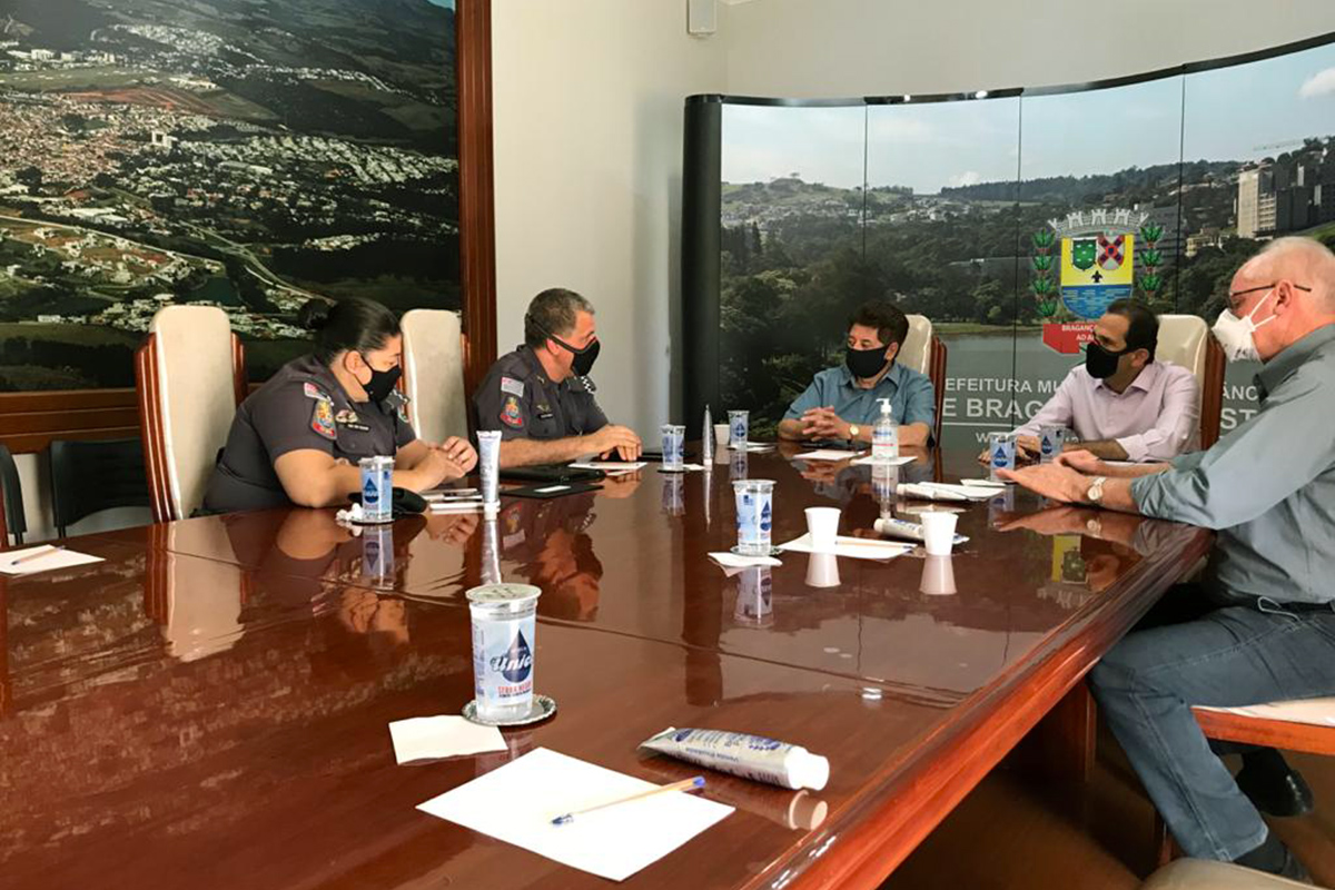 Poder Executivo recebe novo comandante do 34º Batalhão de Polícia Militar de Bragança Paulista