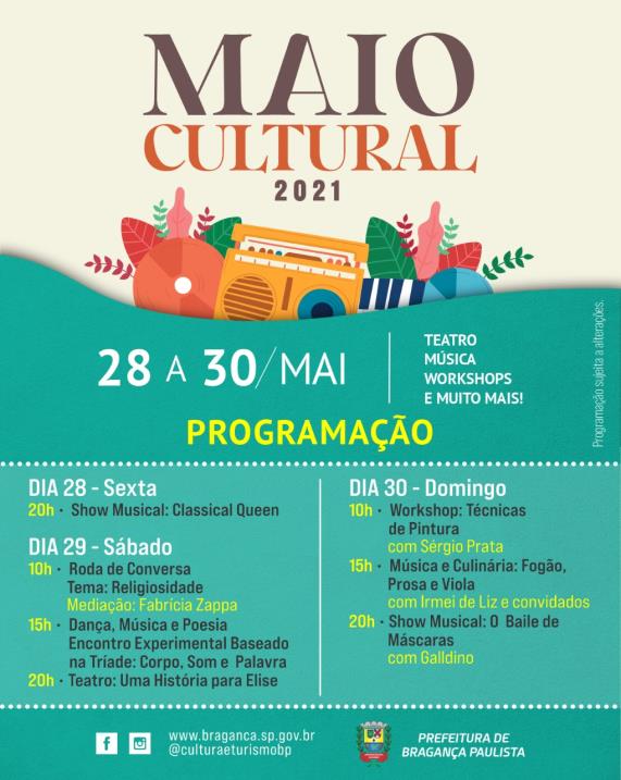 Maio Cultural: Última semana de evento enaltece diversas linguagens artísticas  