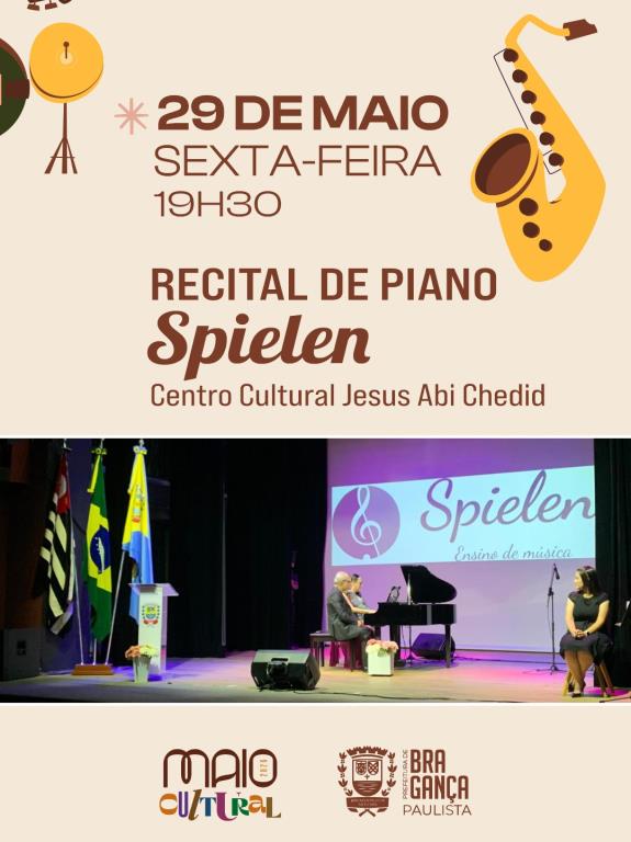 Recital de piano “Interlúdio” será realizado no Centro Cultural Prefeito Jesus Adib Abi Chedid