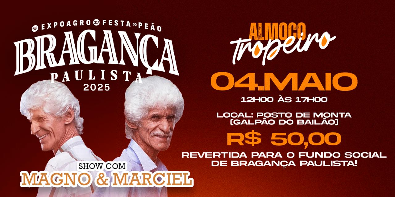 Almoço Tropeiro beneficente acontece no domingo (04/05) no Posto de Monta