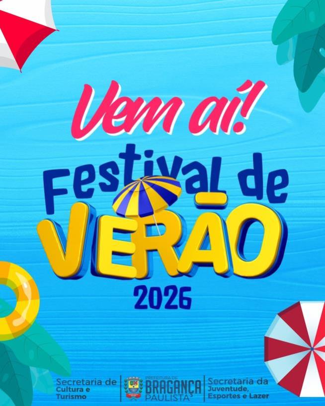 Festival de Verão gratuito abre o calendário de 2026 com esporte, cultura e grandes shows