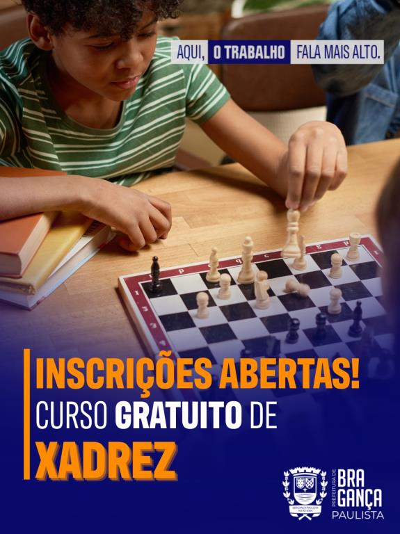 Curso gratuito de xadrez abre inscrições no Polo UAB