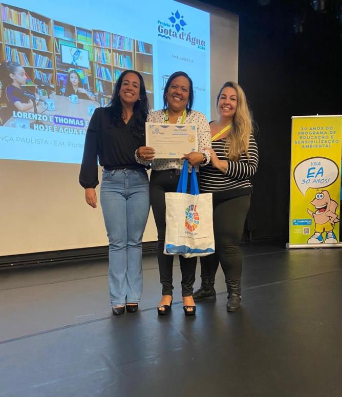 Bragança Paulista é reconhecida como Destaque do ano de 2024 pelo Consórcio PCJ e recebe o prêmio "Sua Gota Faz a Diferença"