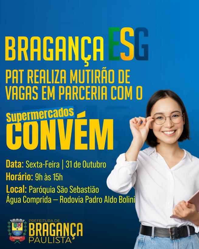 PAT realiza mutirão de vagas em parceria com o Convém Supermercados