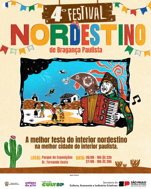 4º Festival Nordestino de Bragança Paulista começa neste sábado (26/08)