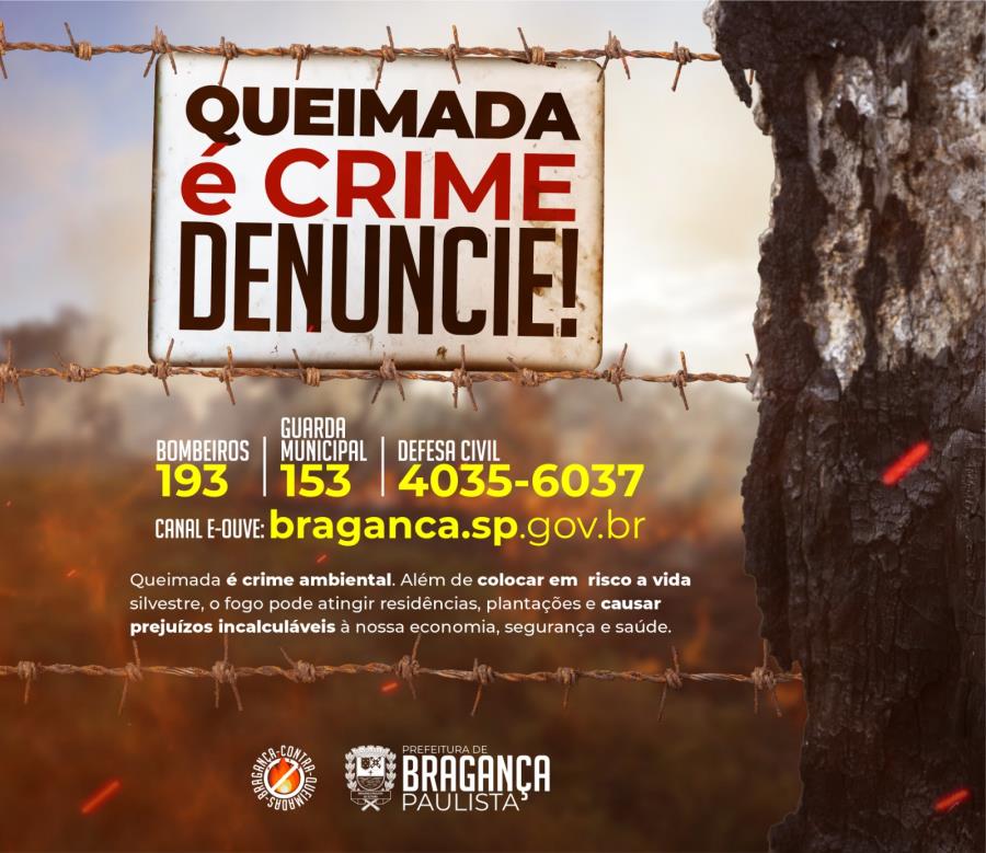 Prefeitura de Bragança Paulista lança campanha contra as queimadas e realiza treinamento de combate a incêndios