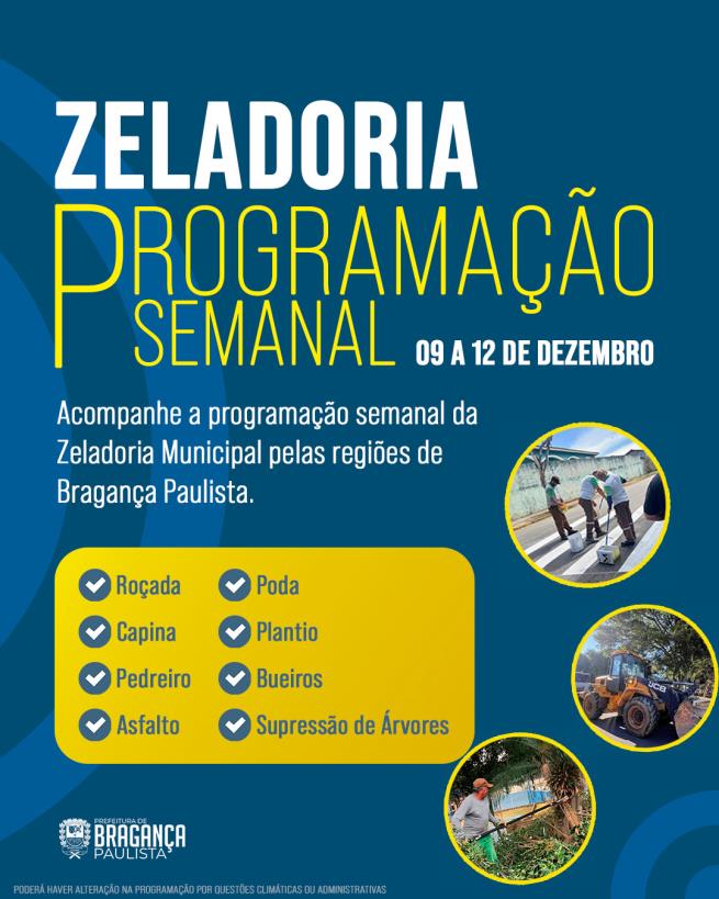 Prefeitura intensifica ações de serviços e zeladoria