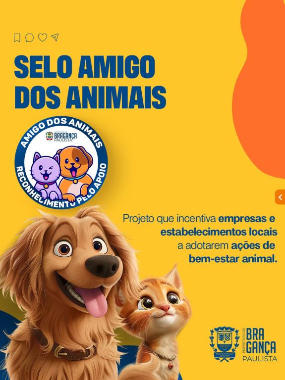 Inscrições abertas para o Selo Amigo dos Animais